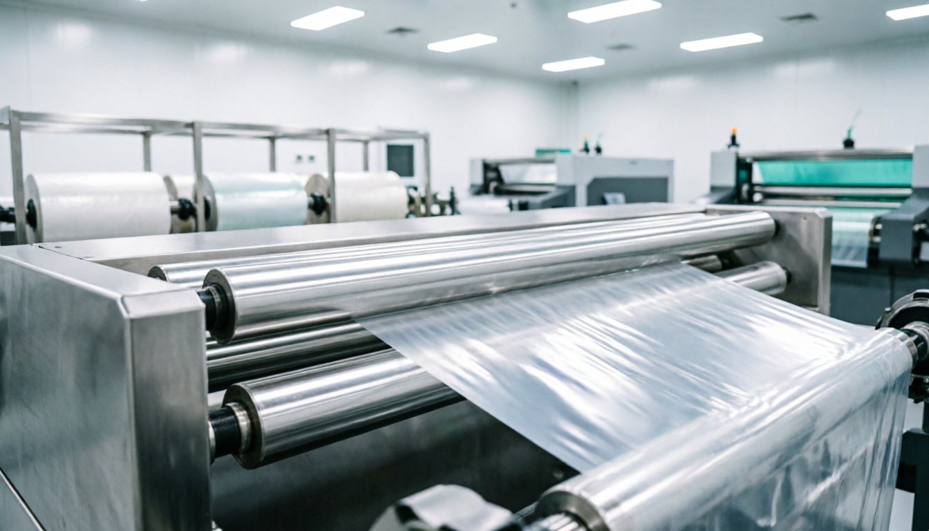 Film coating and slitting production line